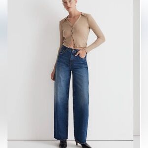 Madewell Super-Wide Leg Blue Jeans